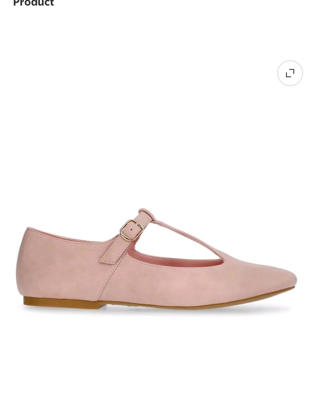 NWT Weekend Academy girl' Size 5 ballet flats Pink Strap Buckle